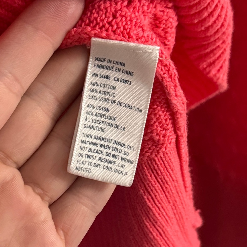 American Eagle Long Sleeve Pullover Pink Sweater - Picture 4 of 5